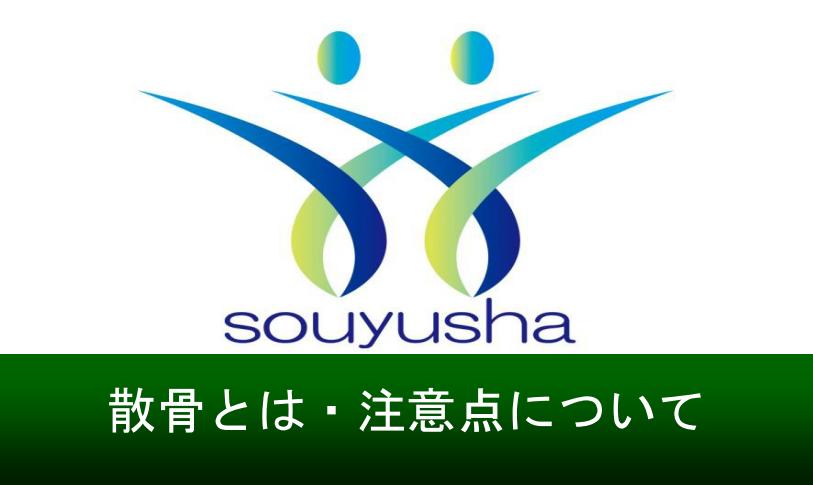 散骨・注意点について