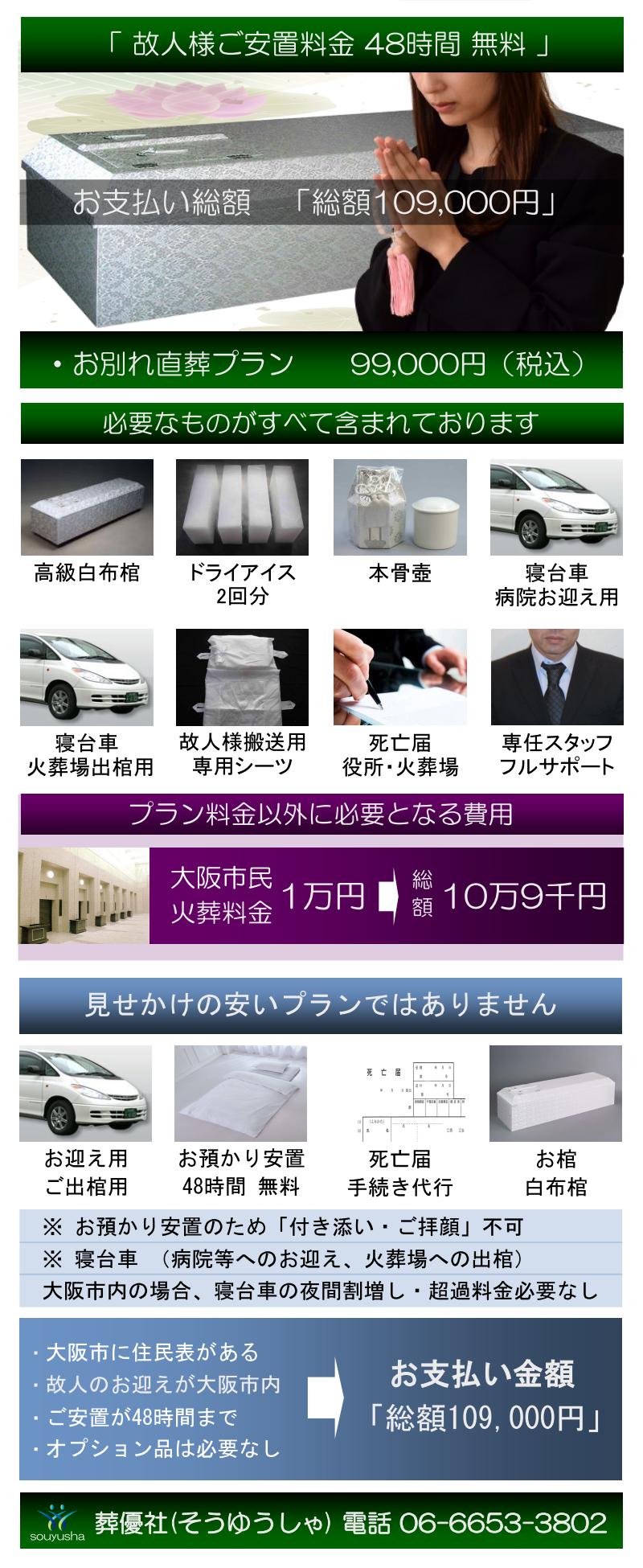 東淀川区 直葬プランのご紹介